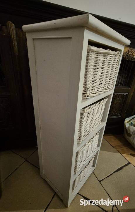 szafka biała stojąca łazienkowa słupek Łazienkowe Warszawa