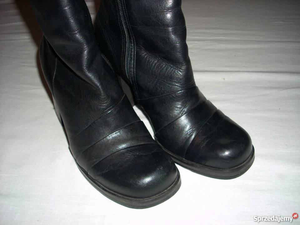 RIVER ISLAND skórzane botki kozaki SKÓRA j nowe małopolskie Nowy Sącz