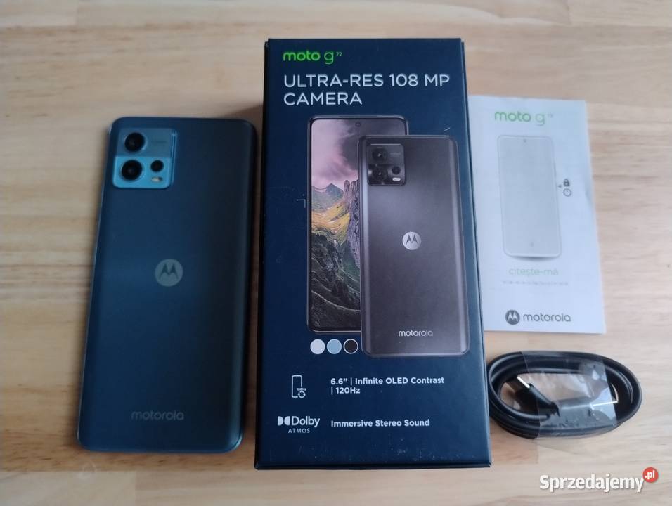 Motorola moto G72 8128GB Polar Blue 108MP 120HZ małopolskie Kraków