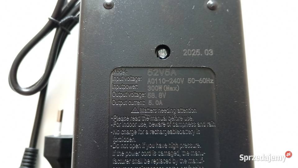 52v Ładowarka liion 588v 5A 14s miernik Warszawa