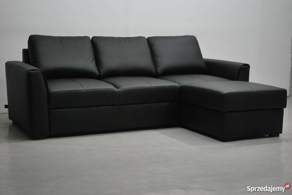 LTC CZARNY NAROŻNIK Z FSPANIA SKÓRA NATURALNA wielkopolskie Poznań sprzedam