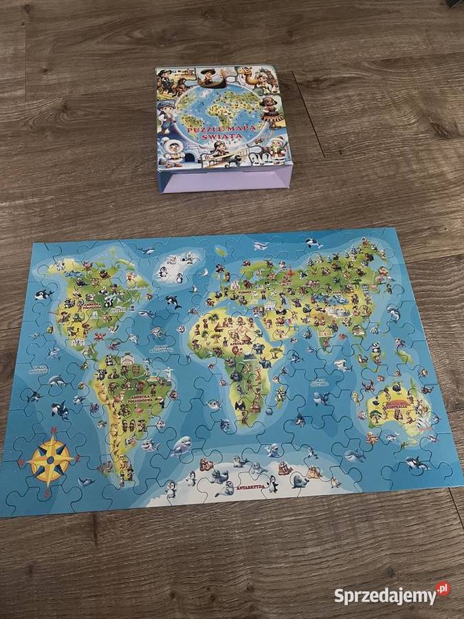 Puzzle mapa świata dolnośląskie Wrocław