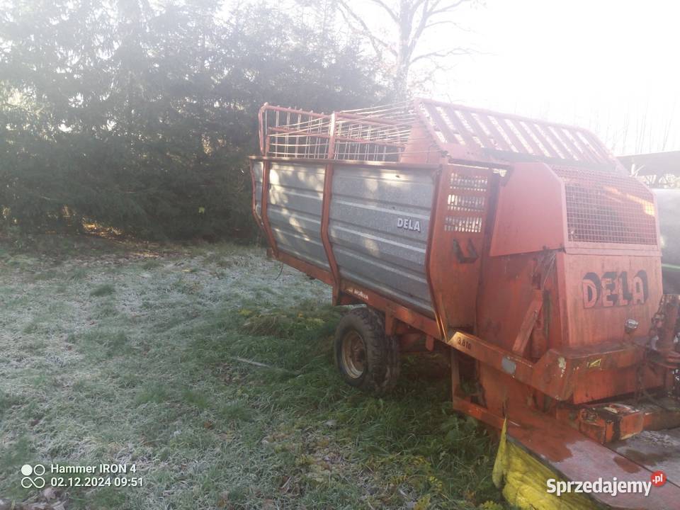 Ścinacz zielonek Przyczepa kosząco zbierająca nieuszkodzony Przyczepy rolnicze Trzeboszowice
