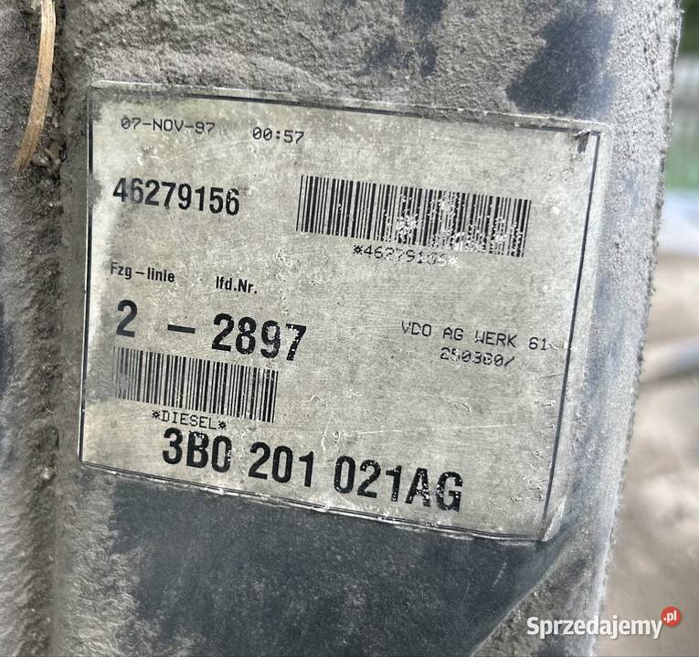 Zbiornik paliwa Passat b5 19 tdi Małaszewicze Małe