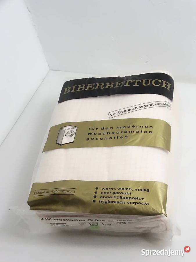 Kultowe Prześcieradła Biber Vintage z RFN Nowe Biłgoraj