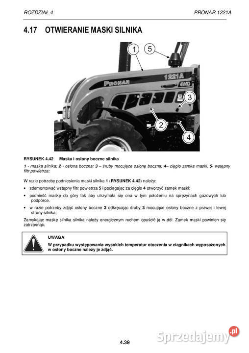 Pronar 1221A instrukcja obsługi sprzedam