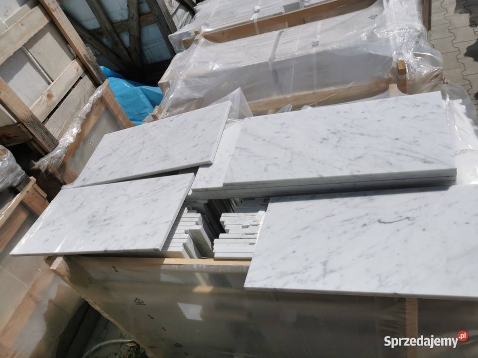 Marmur CARRARA BIANCO pasy 15 poler Przemyśl