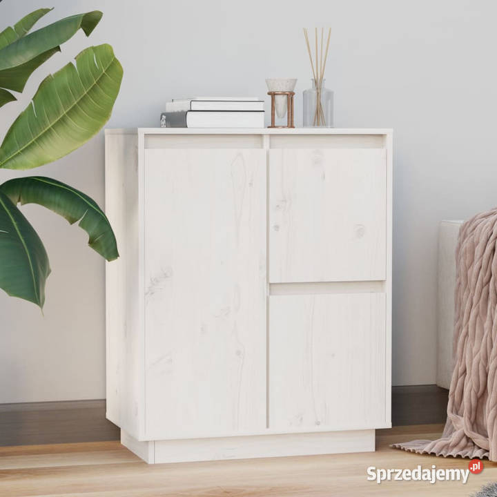 Szafka biała 60 x 34 x 75 lite drewno sosnowe Warszawa