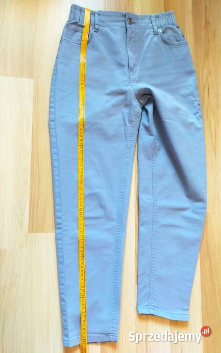 Spodnie mom w niebieskim kolorze Łódź