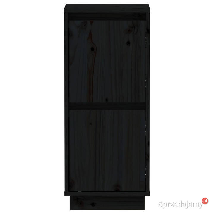 Szafki boczne 2 czarne 315x34x75 drewno sosnowe Warszawa