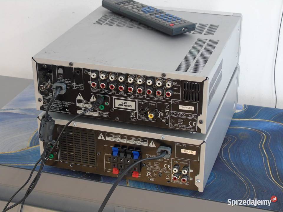 Kenwood MAX7 i CAX7 pilot amplituner z CD AUX