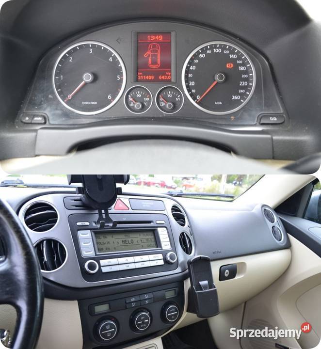 Volkswagen Tiguan 20TDi 140 4x4 2008r skórzana tapicerka Czeladź