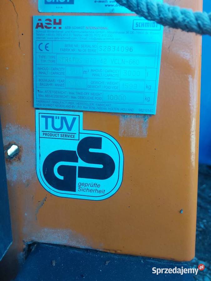 Piaskarka solarka Schmidt stratos nido 1111km Limanowa