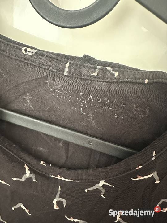 Super koszulka na krótkim rękawku z kapturem L czarny Gdańsk