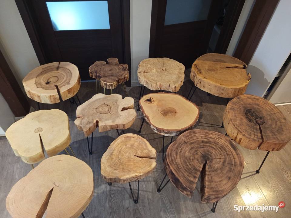 Stolik z plastra drewna Wyprzedaż Dom i Ogród Wrocław