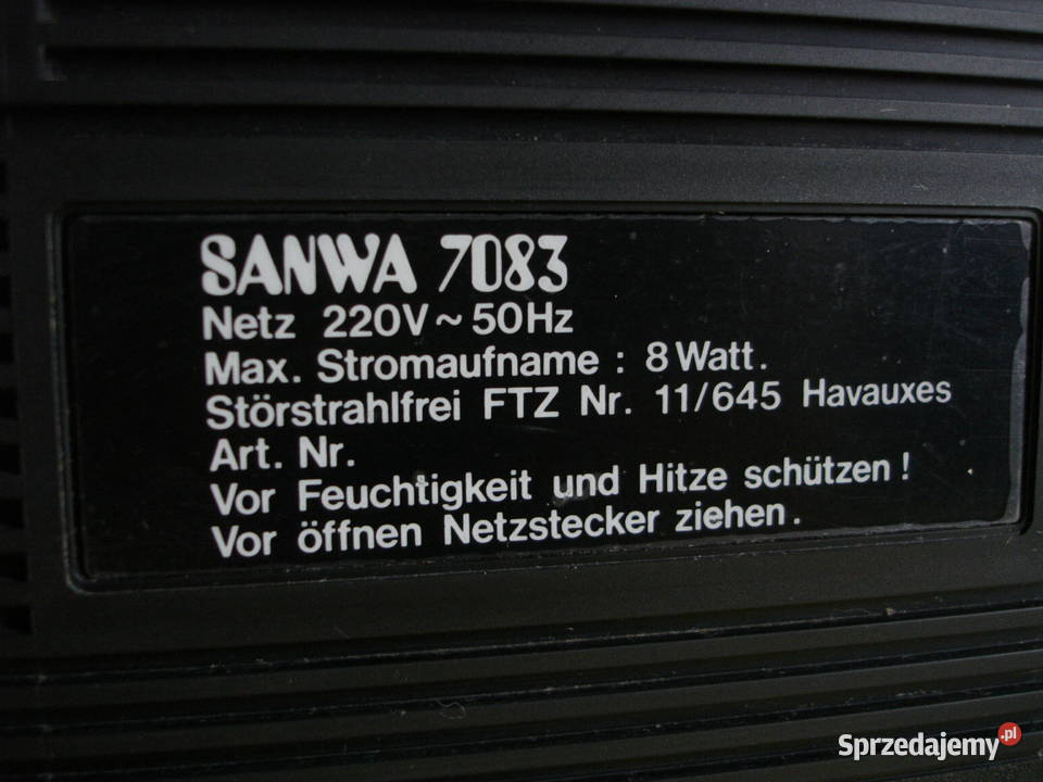 Radiomagnetofon SANWA 7083 lubuskie Zielona Góra