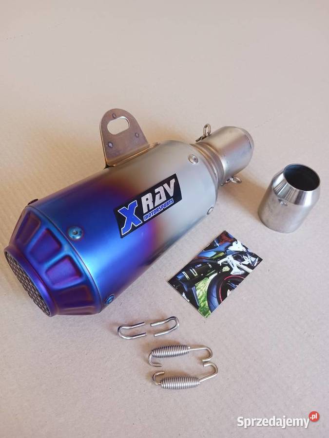 KRÓTKI głośny tłumik motocyklowy wydech XRAV do Tłumiki Gródek nad Dunajcem