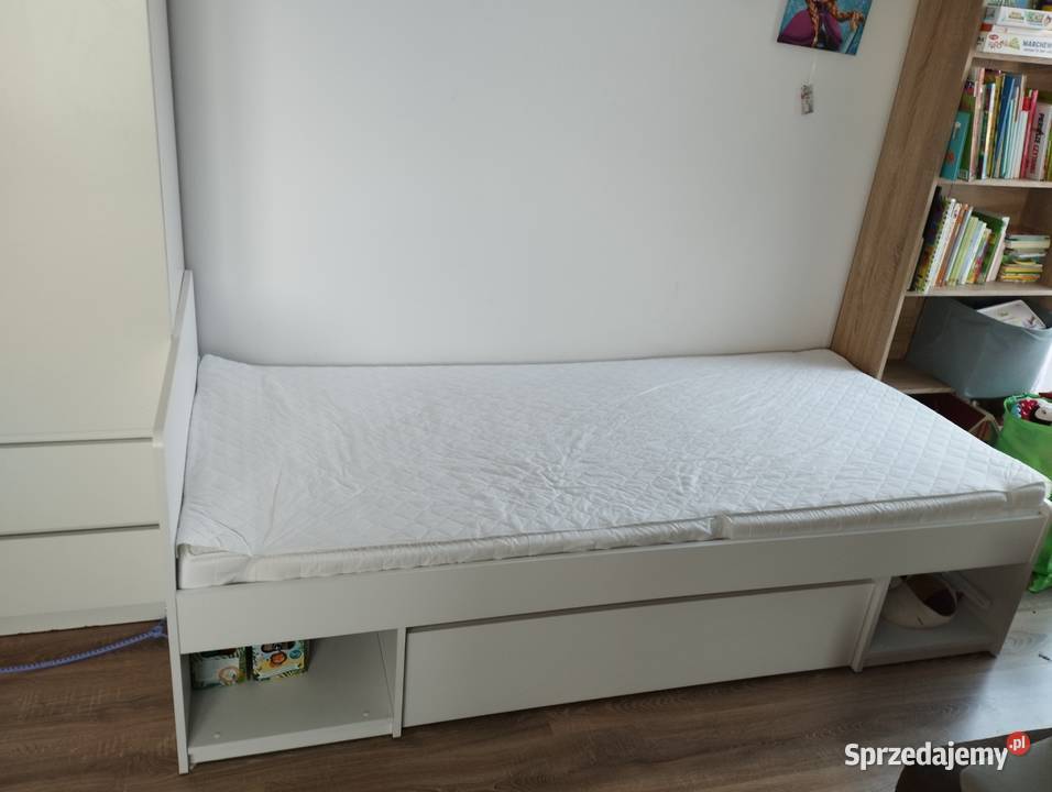 Łóżko białe 90x 200 Wieliczka
