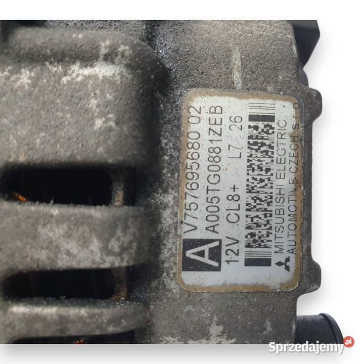 ALTERNATOR Peugeot 207 14 VTi 12V A005TG0881ZEB Części samochodowe Chełm sprzedam