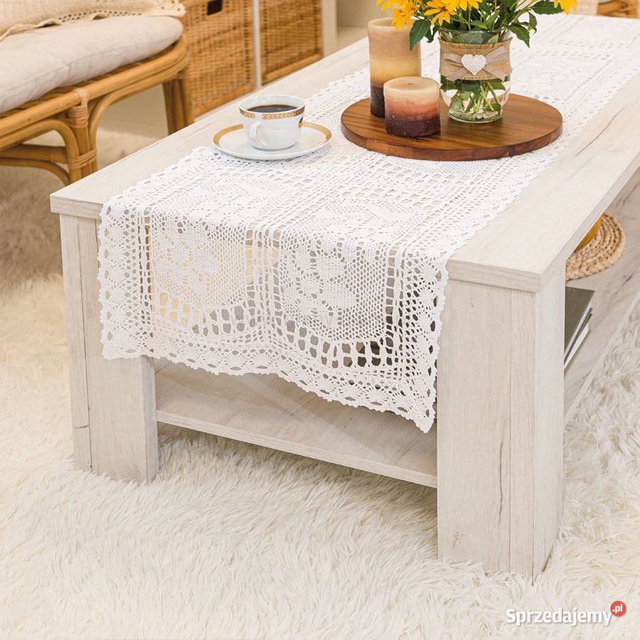 Nowy bieżnik szydełkowy obrus serweta 50x100 świętokrzyskie Kielce