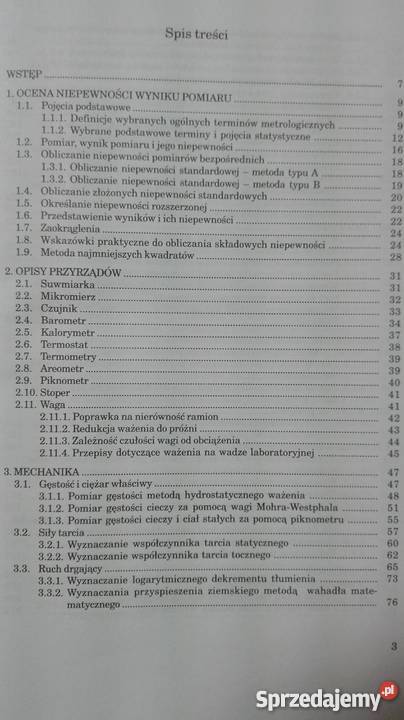 Ćwiczenia Laboratoryjne Z Fizyki Drabent i in Olsztyn