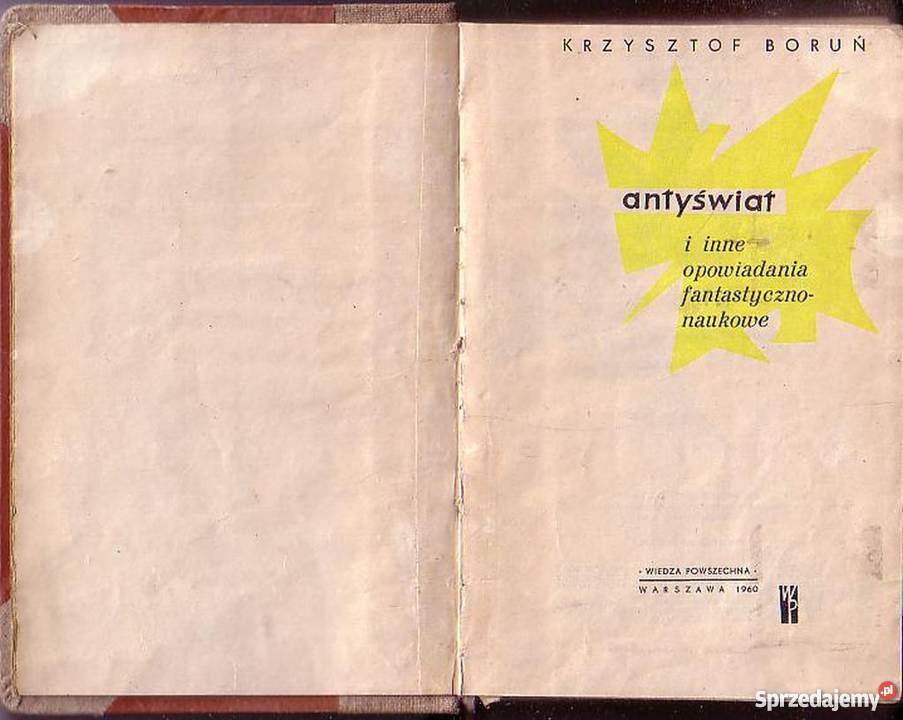 0539 ANTYŚWIAT I INNE OPOWIADANIA FANTASTYCZNO science fiction
