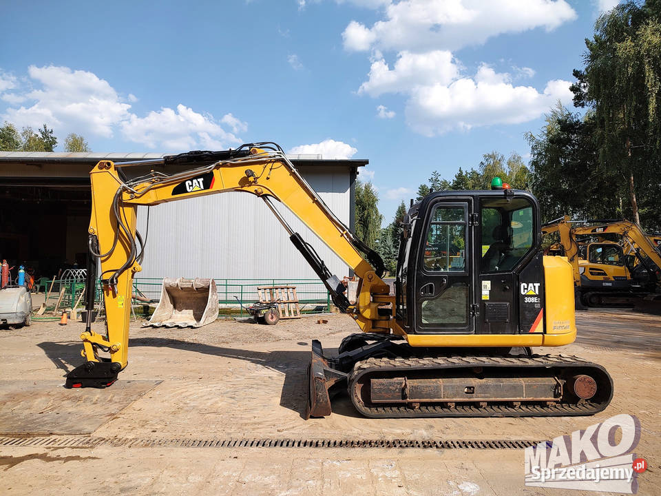 Koparka midi CAT 308E2CR Caterpillar 308 E2 CR pełny VAT Ostrowiec Świętokrzyski sprzedam