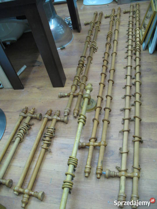 karnisz drewniany podwójny 150