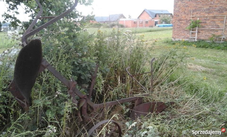 Pług konny zabytekdwu skibowy obrotowy ozdoba do Meble ogrodowe opolskie Gorzów Śląski