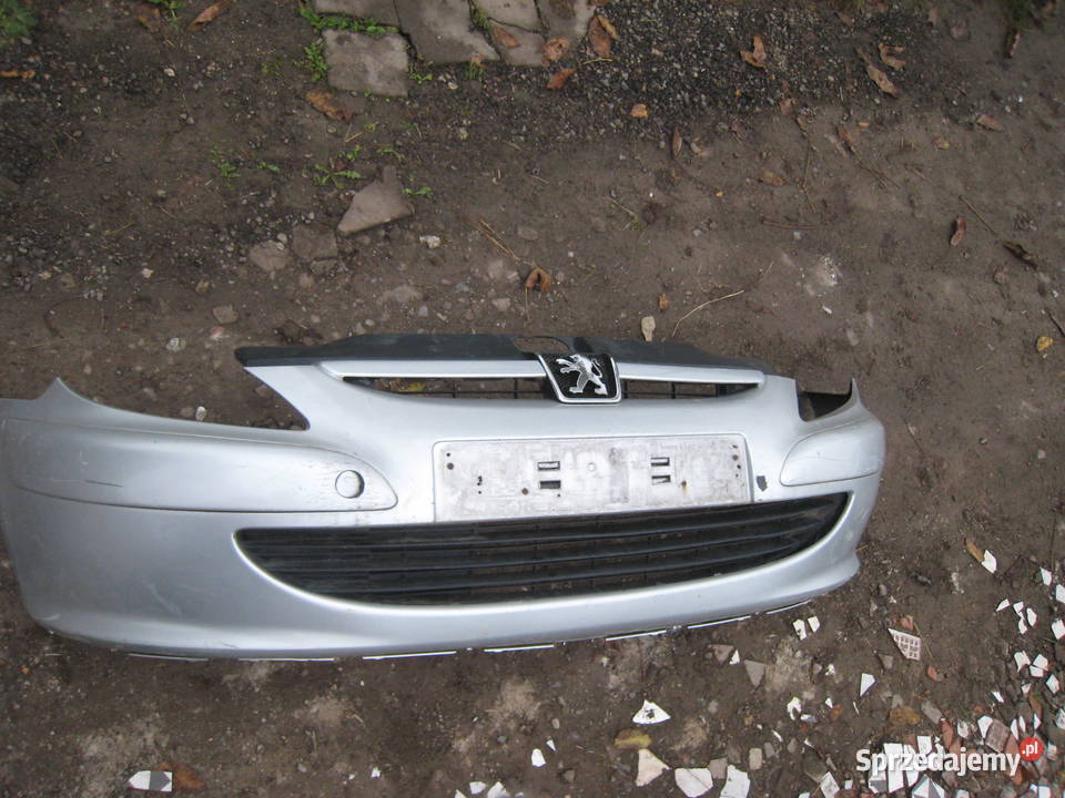 Zderzak przedni przód Peugeot 307 srebrny Kraków