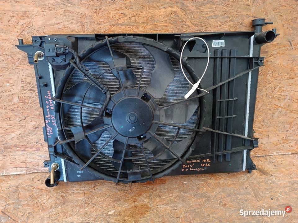 CHŁODNICA WODY WENTYLATOR HYUNDAI IX35 LIFT 2013 Nowy Tomyśl