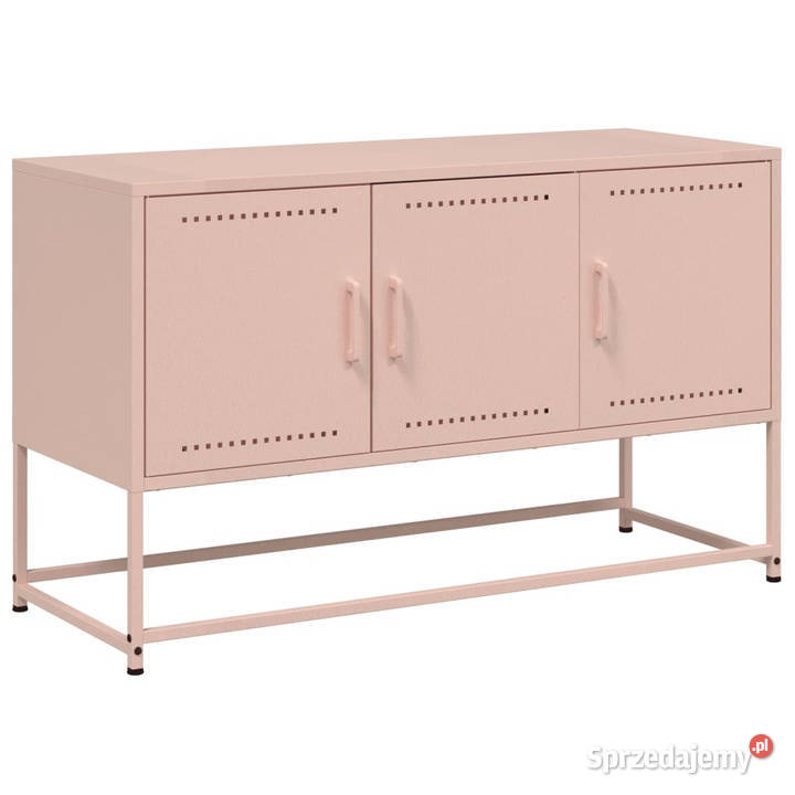 Szafka pod telewizor różowa 1005x39x605 stalowa Warszawa