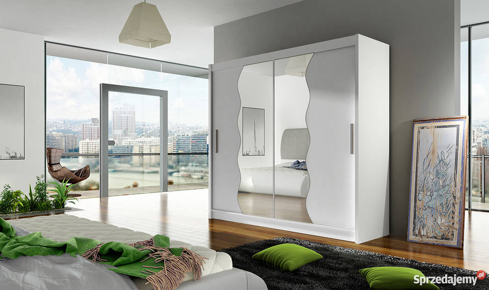 DUŻA SZAFA 180 DUŻY WYBÓR KOLORÓW Z LUSTREM mazowieckie Warszawa