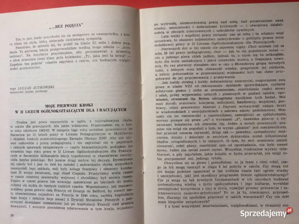 874 20 Lat II Liceum Ogólnokształcącego Szczecin