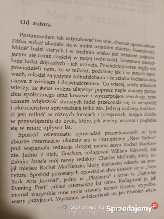 Singer Późna miłość książki pierwsze wydanie