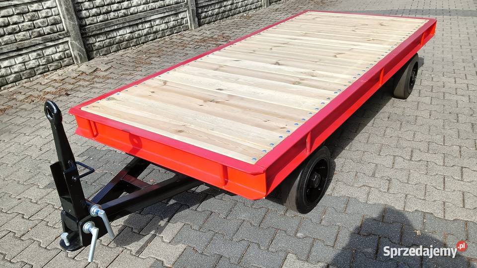 Przyczepa zakładowa wewnątrzzakłada platforma towarowe Poznań