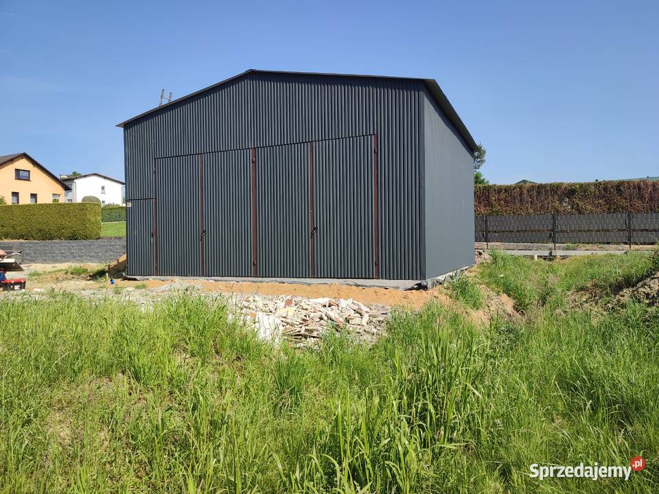 Duży Garaż Blaszany Złoty Dąb Garaże Blaszane łódzkie Bełchatów