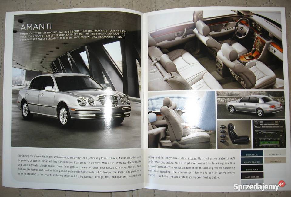 KIA 2004 Model Line prospekt katalog Antyki, Sztuka, Kolekcje pomorskie Kępice sprzedam