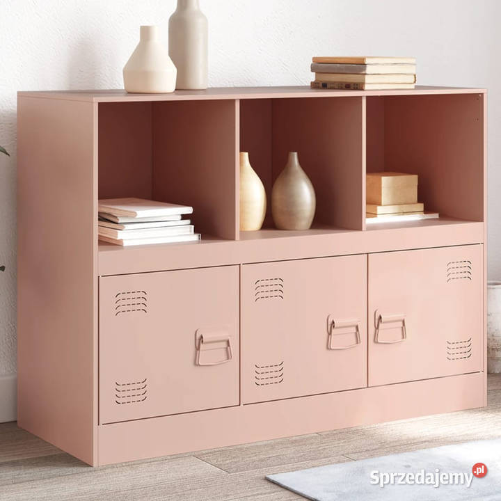 Szafka boczna różowa 99x39x73 stal WM841788 mazowieckie Warszawa