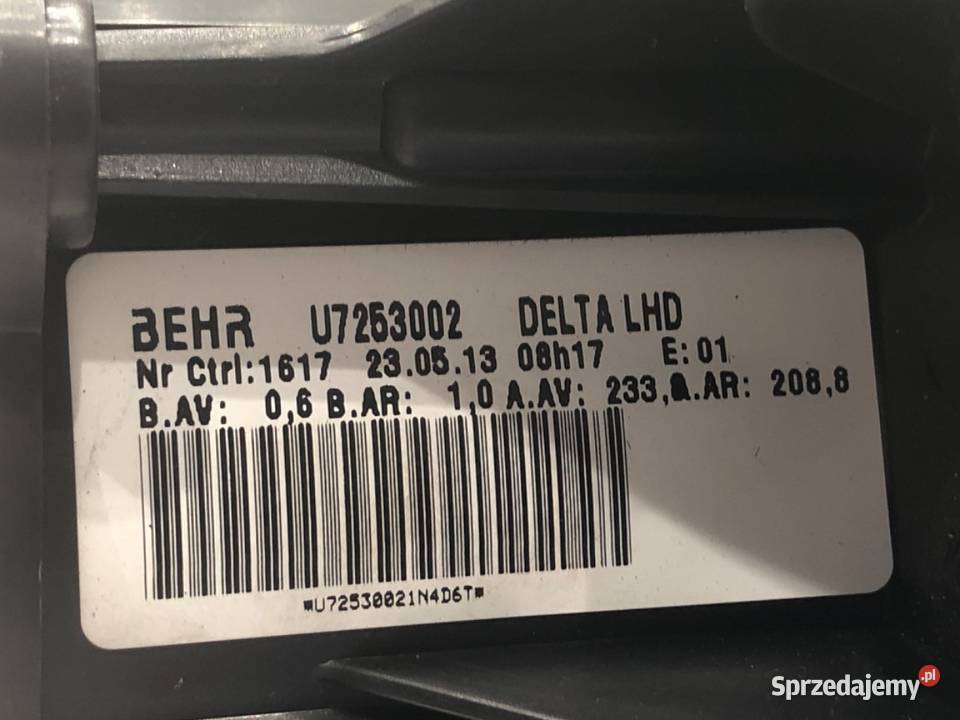 DMUCHAWA NAWIEWU OPEL ZAFIRA C U7253002 podkarpackie