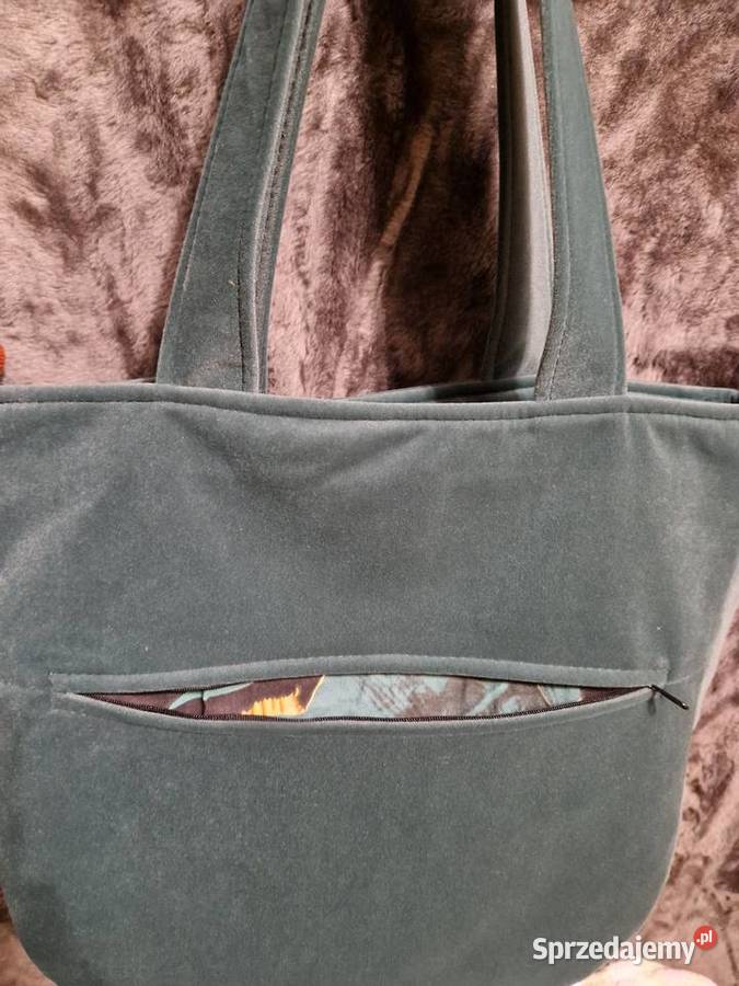 Torba na ramię handmade zielony dolnośląskie Wrocław