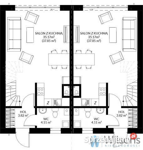 sprzedaży domu bliźniaka Łomianki 117m2 mieszkalny mazowieckie sprzedam