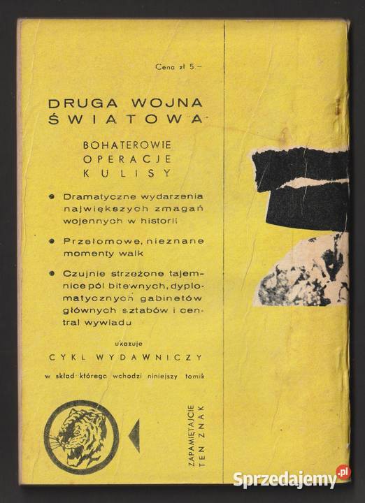 ŻÓŁTY TYGRYS ARDENY Zbigniew Flisowski 1963 Łódź sprzedam