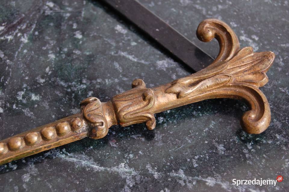 Dekor mosiężny Faun Pan klasycyzm część lustra lubelskie Lublin sprzedam