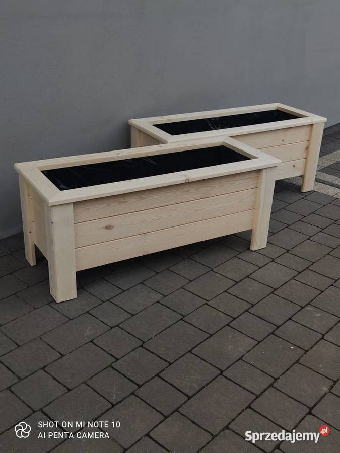 Donica drewniana ogrodowa Szadek