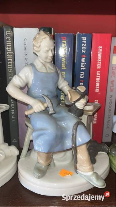 Figurka Szewc Carl Scheidig KG Turyngia Porcelana i szkło Gdańsk