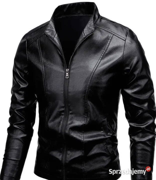 Kurtka skórzana czarna dolnośląskie sprzedam