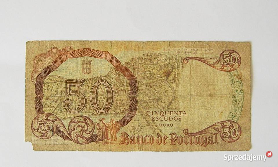 PORTUGALIA 50 ESCUDOS 1964 UNIKAT NUMER P168a10