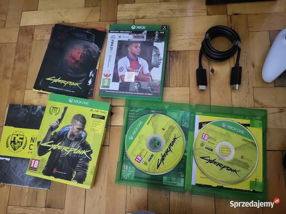 Xbox Series X 2 pady okablowanie Cyber Punk Fifa