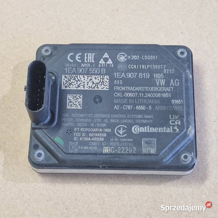 VW SKODA AUDI FORD CZUJNIK ODLEGŁOŚCI RADAR ACC